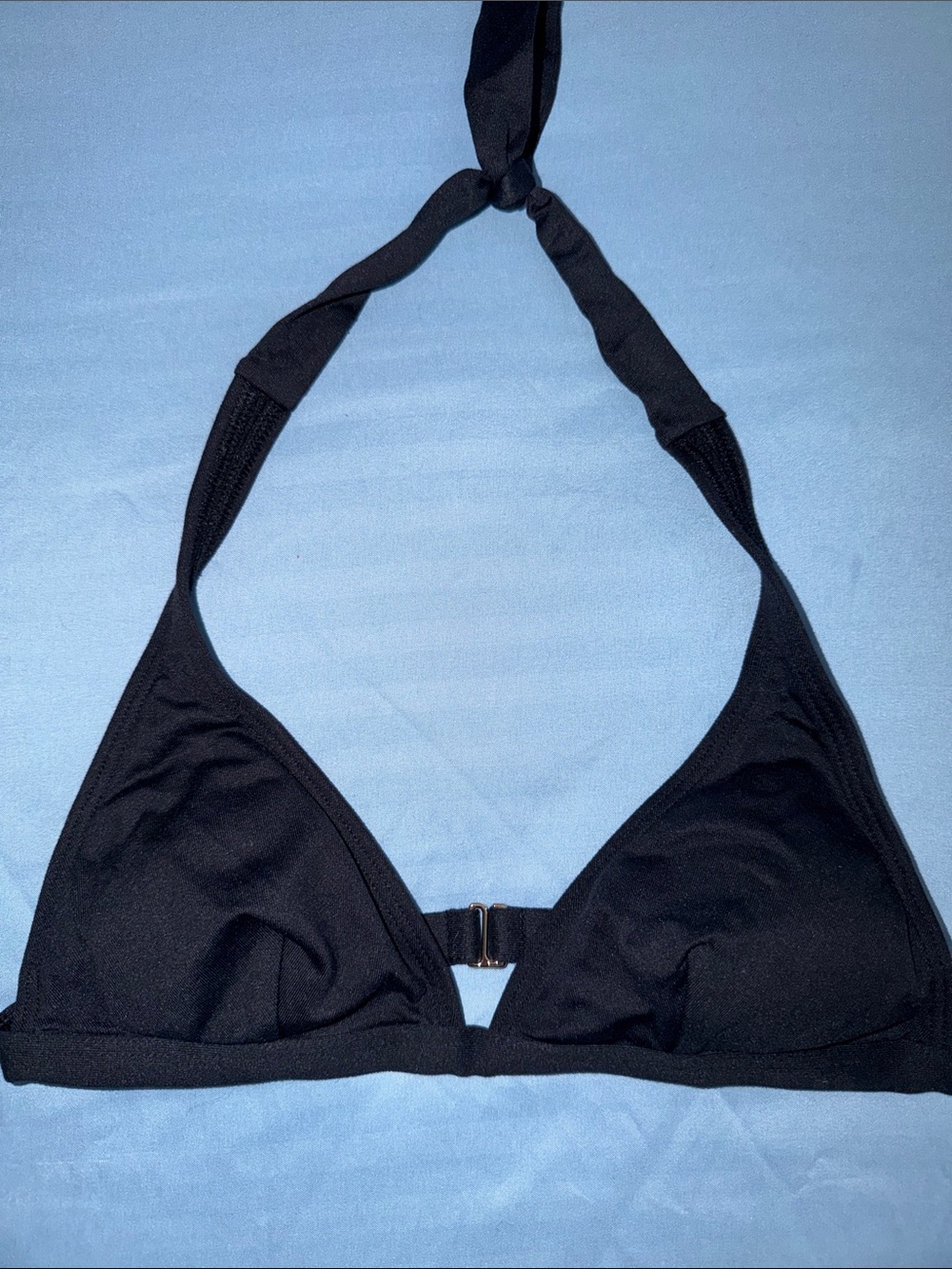 Banana Republic Black Halter Triangle Bikini Top